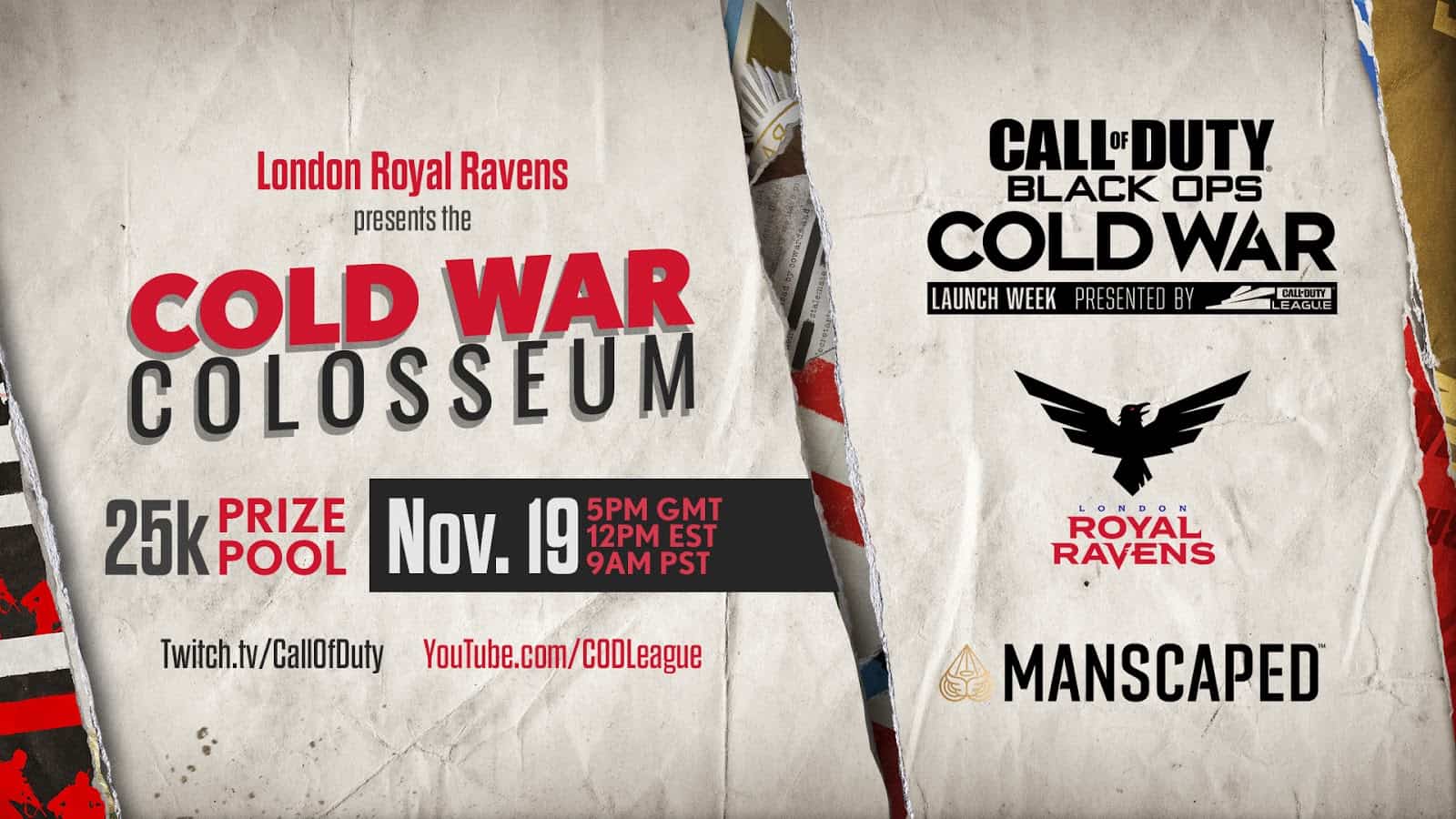 How to Watch $25K London Royal Ravens’ Cold War Colosseum