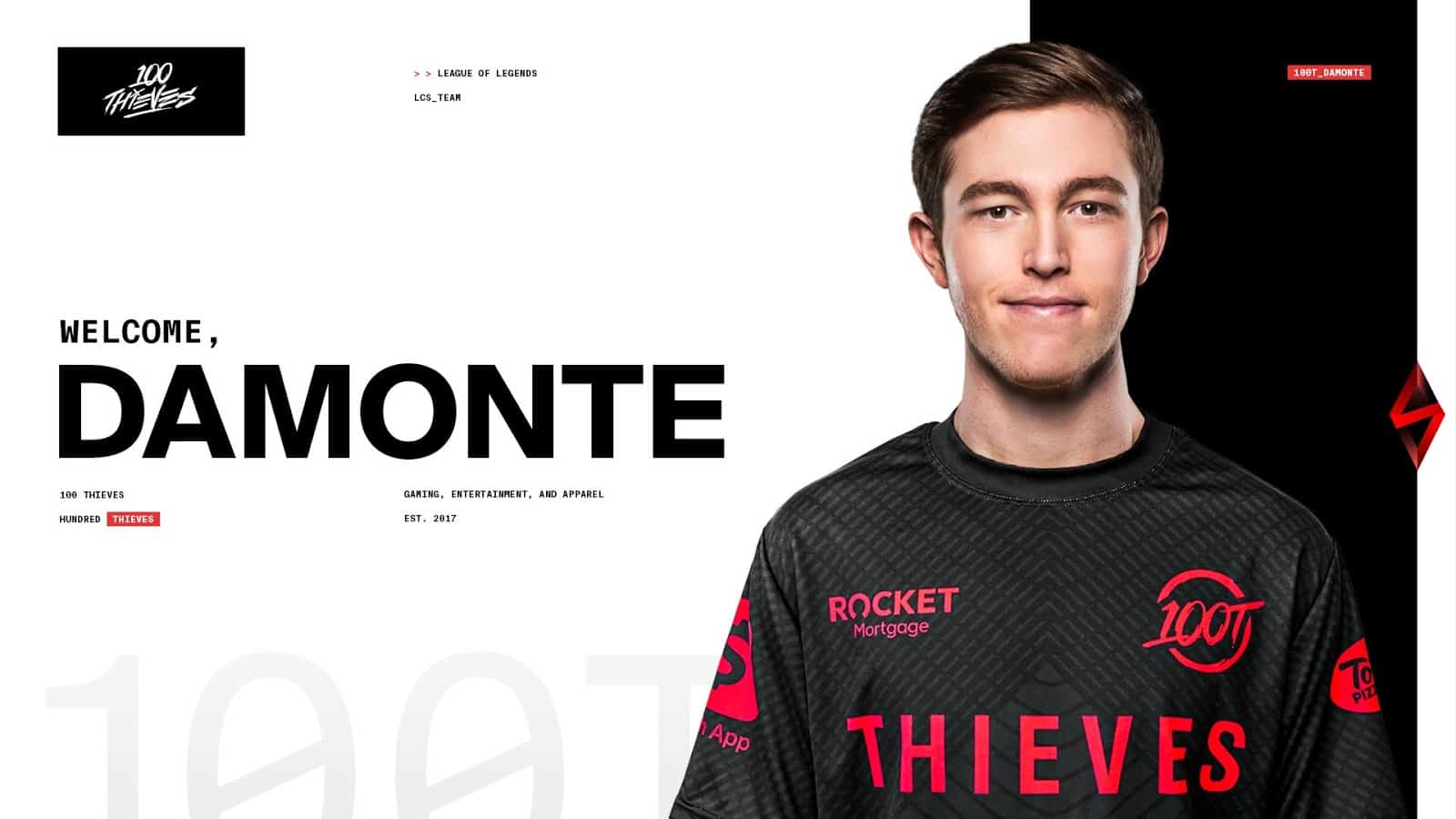 LoL: 100 Thieves Finalize 2021 Roster With Damonte Signing