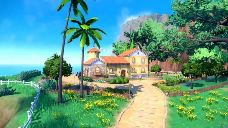 The starting area in Pokemon Scarlet/Violet is a quaint seaside town