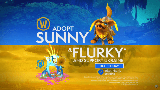 Sunny and Flurky Join WoW in New BlueCheck Ukraine Fund